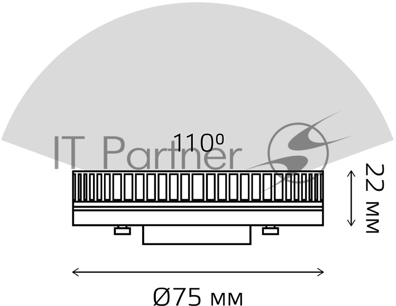 Лампа светодиодная Gauss Elementary GX53 6Вт цок.:GX53 таблетка 220B 2700K св.свеч.бел.теп. (упак.:10шт) (83816)
