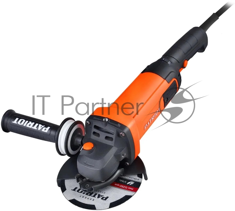 Машина углошлифовальная (УШМ) AG 128E диск 125мм двуручная пылезащищенная PATRIOT 110301129