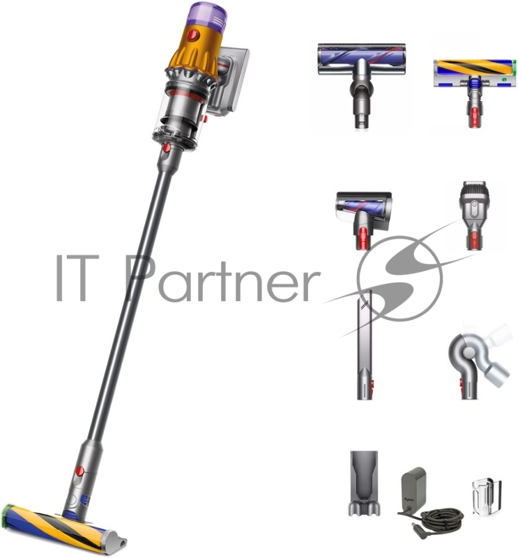 Пылесос ручной Dyson V15 Detect Absolute (SV 22) 660Вт серебристый/оранжевый