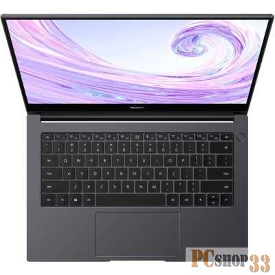 Ноутбук 14 IPS FHD Huawei MateBook D14 NbD-WDI9 gray (Core i3 1115G4/8Gb/256Gb SSD/VGA int/noOS) (53013SMV)