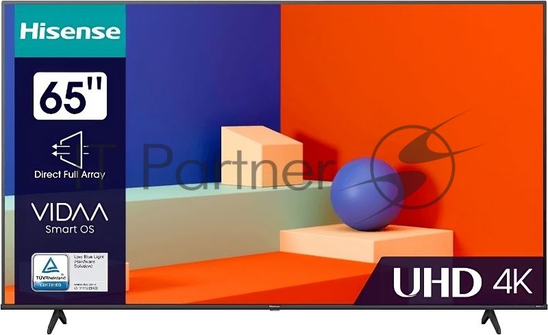 Телевизор LED Hisense 65 65A6K черный 4K Ultra HD 60Hz DVB-T DVB-T2 DVB-C DVB-S DVB-S2 USB WiFi Smart TV