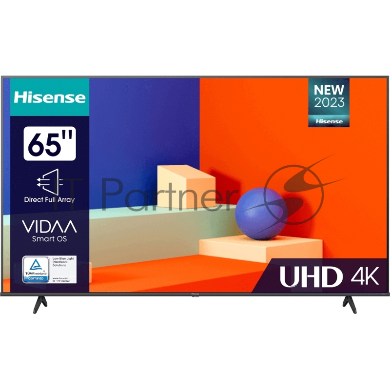 Телевизор LED Hisense 65 65A6K черный 4K Ultra HD 60Hz DVB-T DVB-T2 DVB-C DVB-S DVB-S2 USB WiFi Smart TV