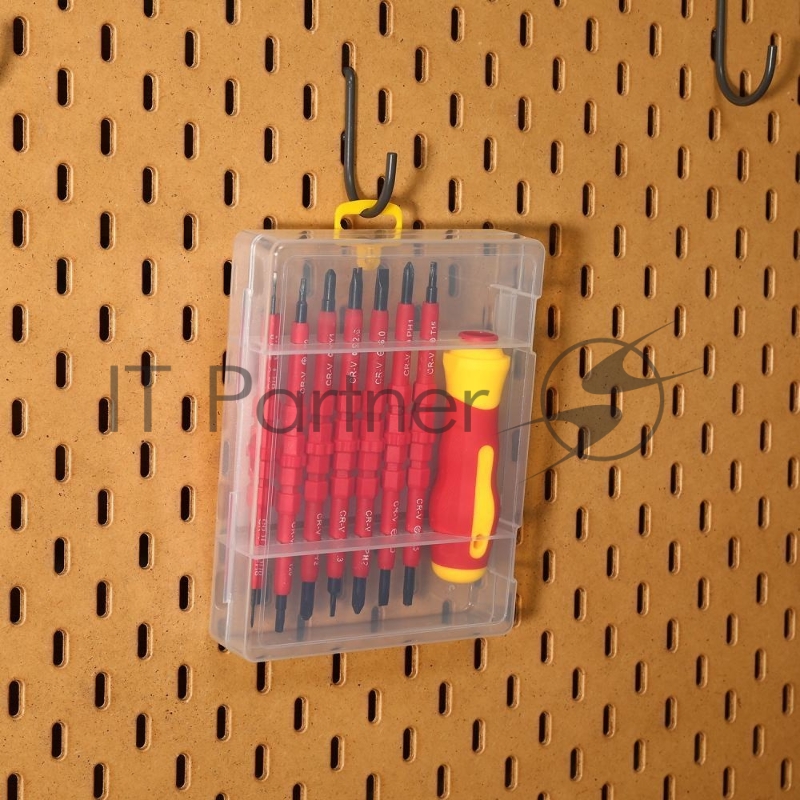 Набор отверточный Deko HT8 14 предметов диэлектр.покр. (жесткий кейс)