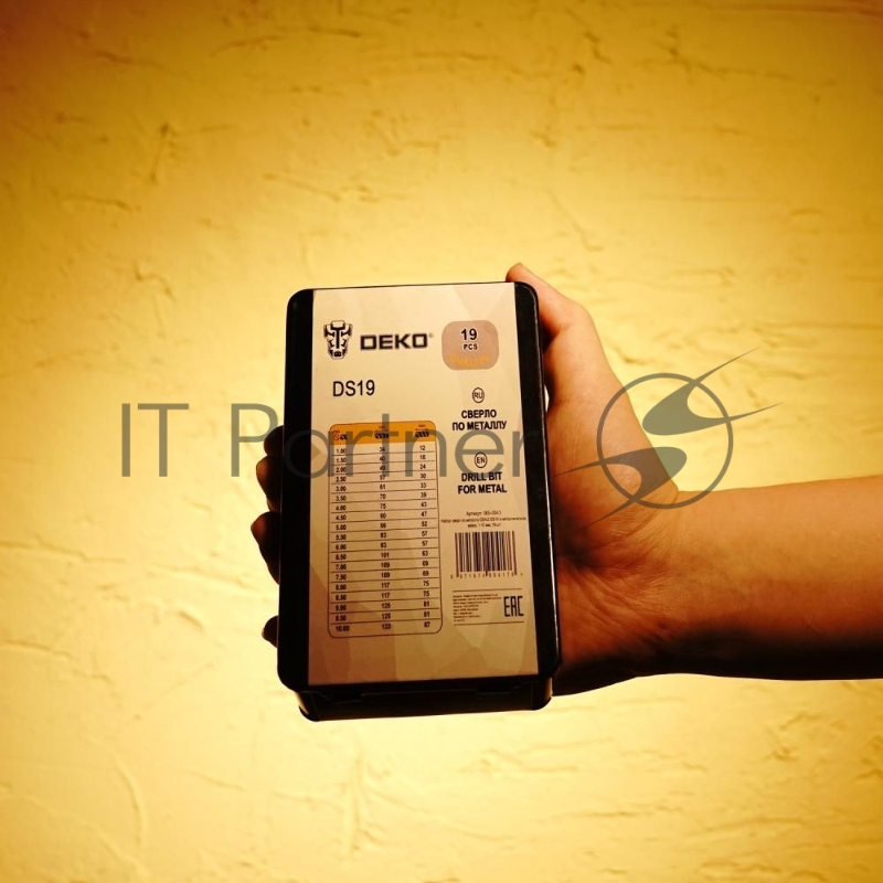 Набор сверл Deko DS19 (065-0543) по металлу (19пред.) для дрелей