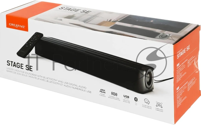 Колонки Creative Stage SE 2.0 черный 48Вт BT