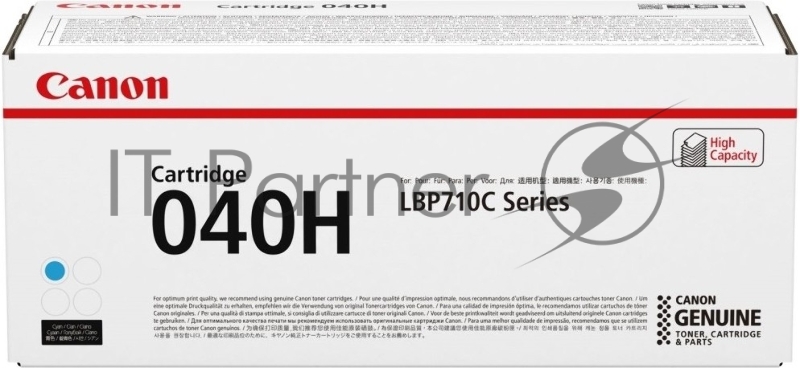 Картридж лазерный Canon 040HC 0459C002 голубой (10000стр.) для Canon LBP-710/712