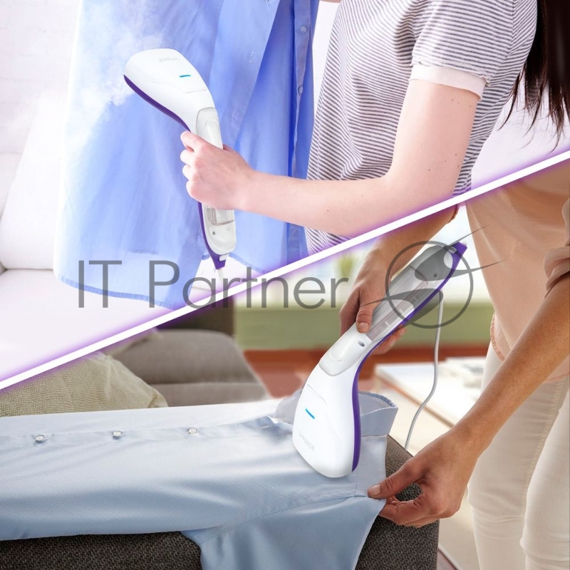 Отпариватель ручной Kitfort КТ-9117-1 1000Вт белый/фиолетовый