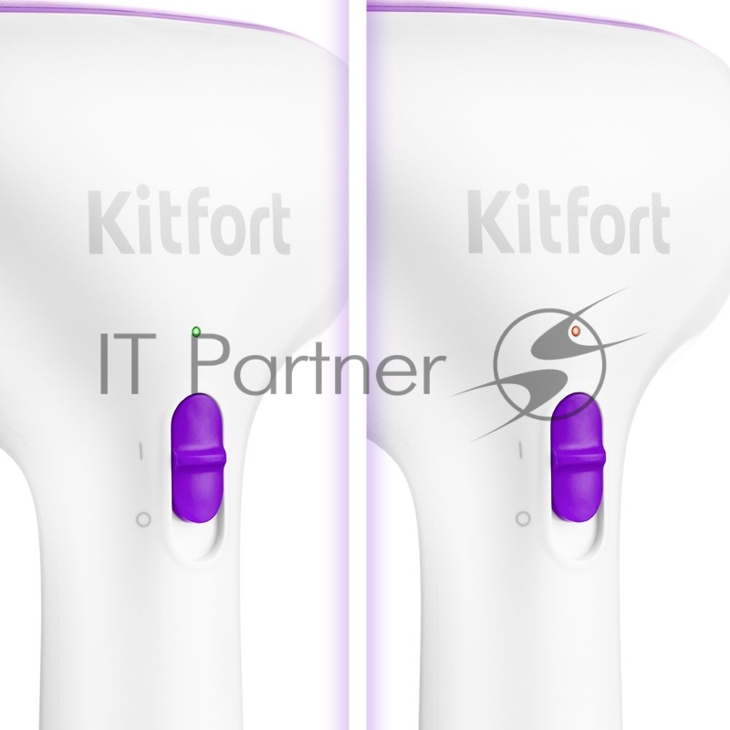 Отпариватель ручной Kitfort КТ-998-1 1000Вт фиолетовый/белый