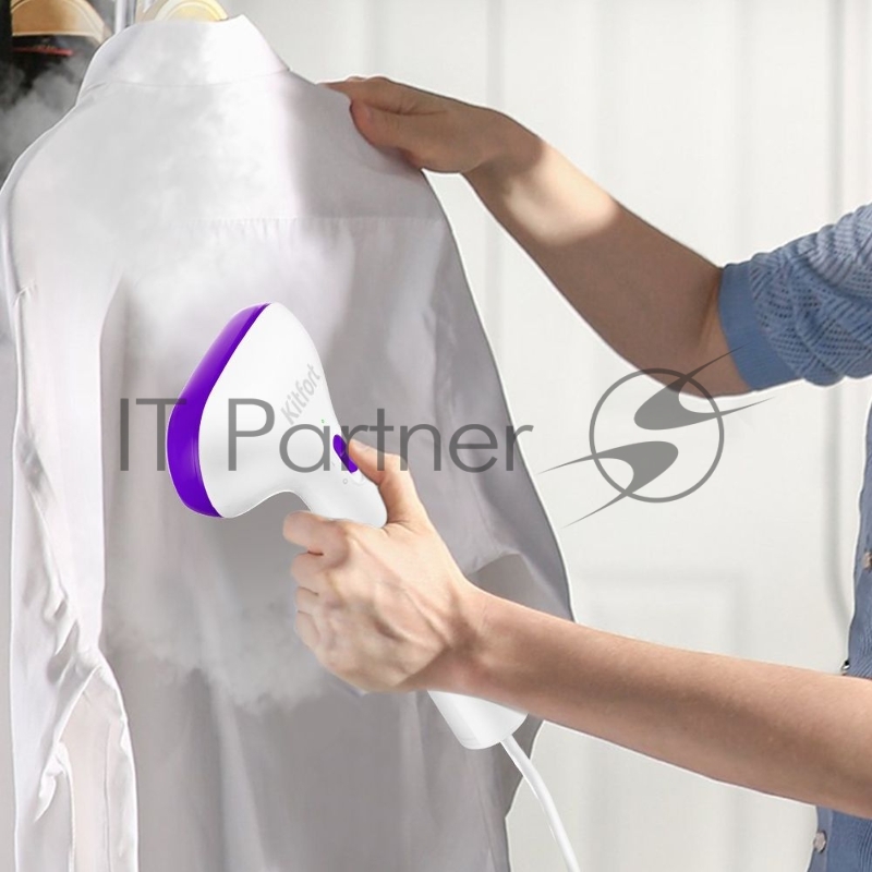 Отпариватель ручной Kitfort КТ-998-1 1000Вт фиолетовый/белый