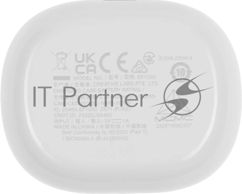 Гарнитура вкладыши Creative Zen Air белый беспроводные bluetooth в ушной раковине (51EF1050AA000)