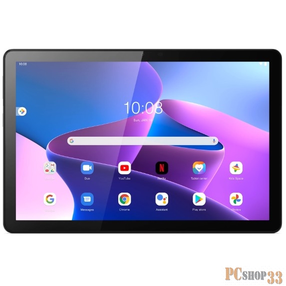 Планшет Lenovo Tab M10 TB-328XU T610 (1.8) 8C RAM4Gb ROM64Gb 10.1 IPS 1920x1200 3G 4G Android 11 серый 8Mpix 5Mpix BT GPS WiFi Touch microSD 128Gb 5000mAh