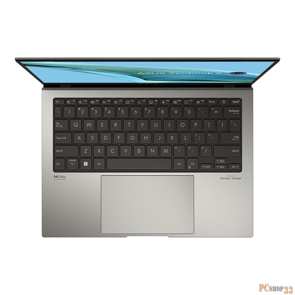 Ноутбук Asus Zenbook S UX5304VA-NQ251W Core i5 1335U 16Gb SSD512Gb Intel Iris Xe graphics 13.3 OLED 2.8K (2880x1800) Windows 11 Home grey WiFi BT Cam Bag (90NB0Z92-M00EZ0)