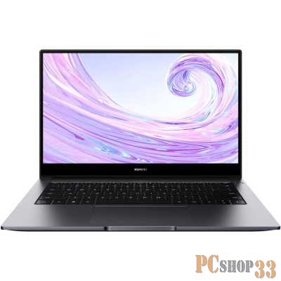 Ноутбук Huawei MateBook D 14 Core i5 1235U 16Gb SSD512Gb Intel Iris Xe graphics 14 IPS FHD (1920x1080) Windows 11 Home grey space WiFi BT Cam (53013TBH)