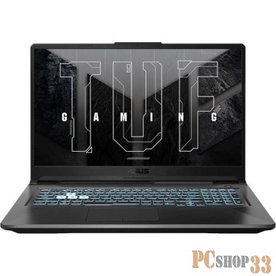 Ноутбук Asus TUF Gaming F17 FX706HF-HX014 Core i5 11400H 16Gb SSD512Gb NVIDIA GeForce RTX 2050 4Gb 17.3 IPS FHD (1920x1080) noOS black WiFi BT Cam (90NR0HC4-M001M0)