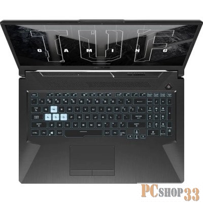 Ноутбук Asus TUF Gaming F17 FX706HF-HX014 Core i5 11400H 16Gb SSD512Gb NVIDIA GeForce RTX 2050 4Gb 17.3 IPS FHD (1920x1080) noOS black WiFi BT Cam (90NR0HC4-M001M0)