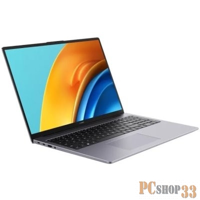 Ноутбук Huawei MateBook D 16 Core i5 12450H 16Gb SSD512Gb Intel UHD Graphics 16 IPS (1920x1200) noOS grey space WiFi BT Cam (53013TPC)