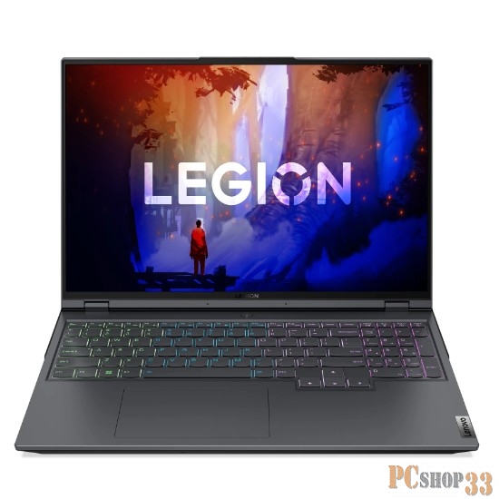 Ноутбук Lenovo Legion 5 Pro 16ARH7H Ryzen 7 6800H 16Gb SSD512Gb NVIDIA GeForce RTX 3070 8Gb 16 IPS WQXGA (2560x1600) noOS grey WiFi BT Cam (82RG00GURK)