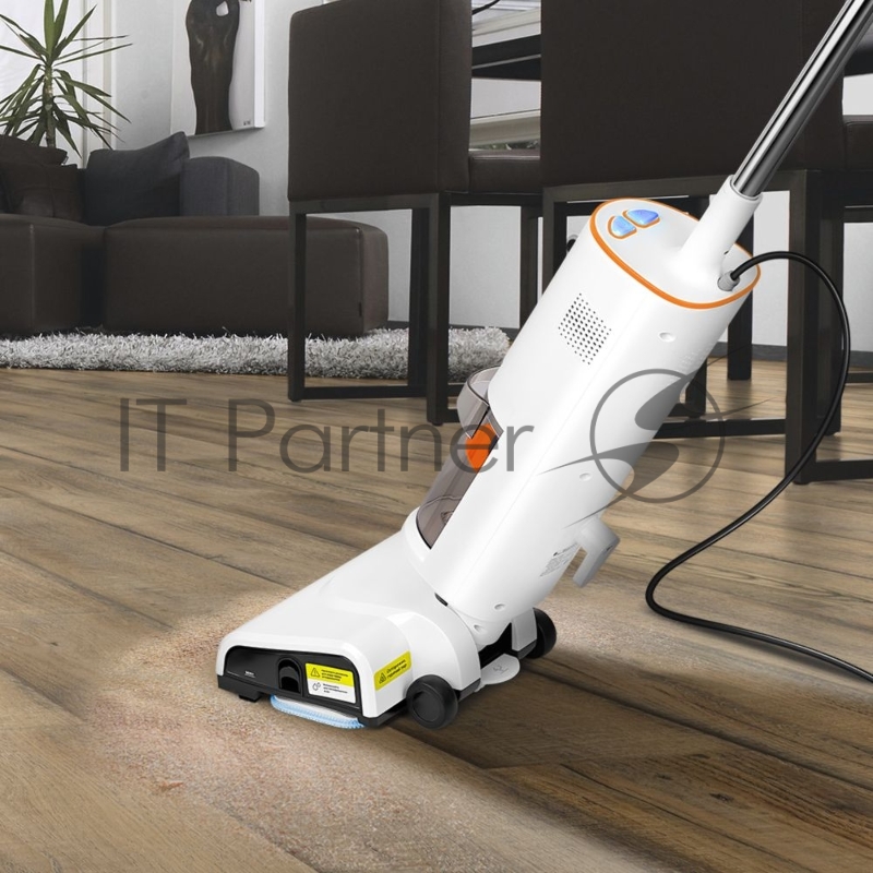 Пылесос паровой Kitfort КТ-5157-2 1000Вт белый/оранжевый