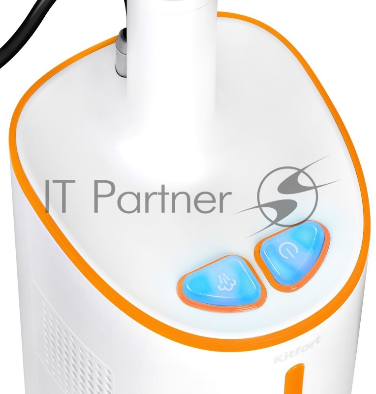 Пылесос паровой Kitfort КТ-5157-2 1000Вт белый/оранжевый