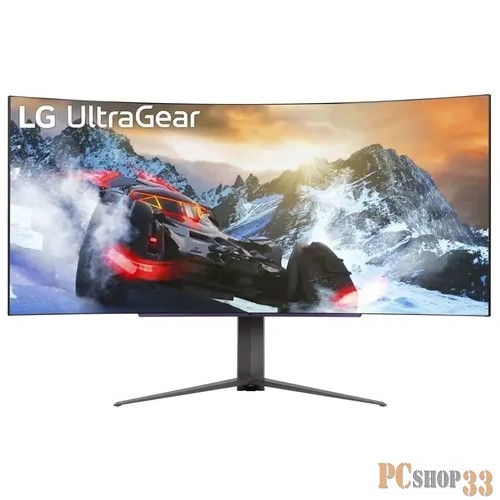 Монитор LG 44.5 (113.03см) UltraGear 45GR95QE-B черный OLED LED 21:9 HDMI матовая HAS Piv 1500000:1 1000cd 178гр/178гр 3440x1440 240Hz G-Sync FreeSync Premium DP SPDIF WQ USB 10.9кг
