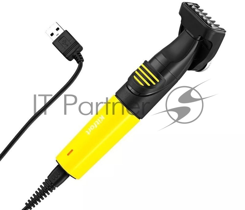 Триммер Kitfort КТ-3139-3 черный/желтый 5Вт (насадок в компл:4шт)