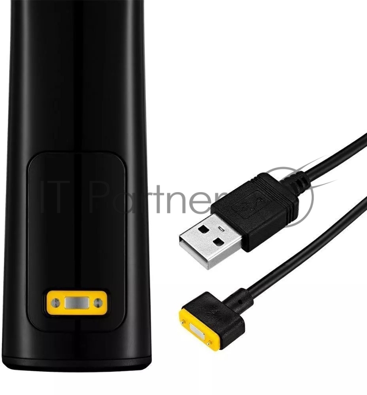 Триммер Kitfort КТ-3141-1 черный/желтый 5Вт (насадок в компл:14шт)