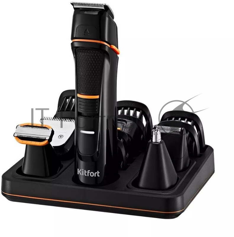 Триммер Kitfort КТ-3141-2 черный/оранжевый 5Вт (насадок в компл:14шт)