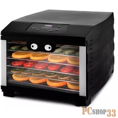 Сушка для фруктов и овощей Kitfort КТ-1920 6под. 800Вт черный