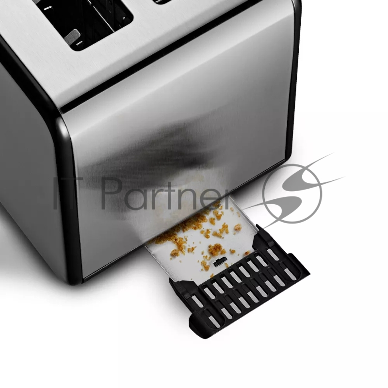 Тостер Kitfort КТ-2058 870Вт черный/стальной