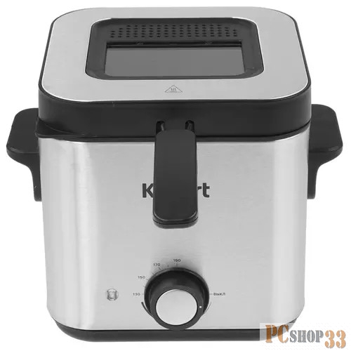 Фритюрница Kitfort КТ-4075 800Вт серебристый/черный