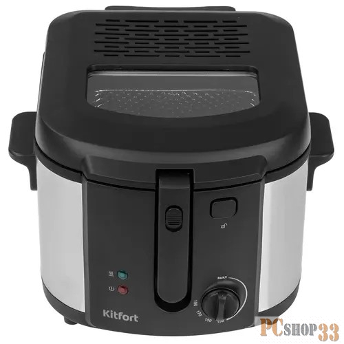 Фритюрница Kitfort КТ-4076 1650Вт серебристый/черный