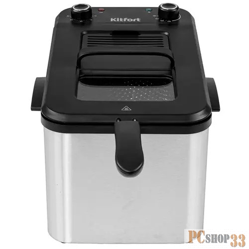 Фритюрница Kitfort КТ-4077 2740Вт серебристый/черный