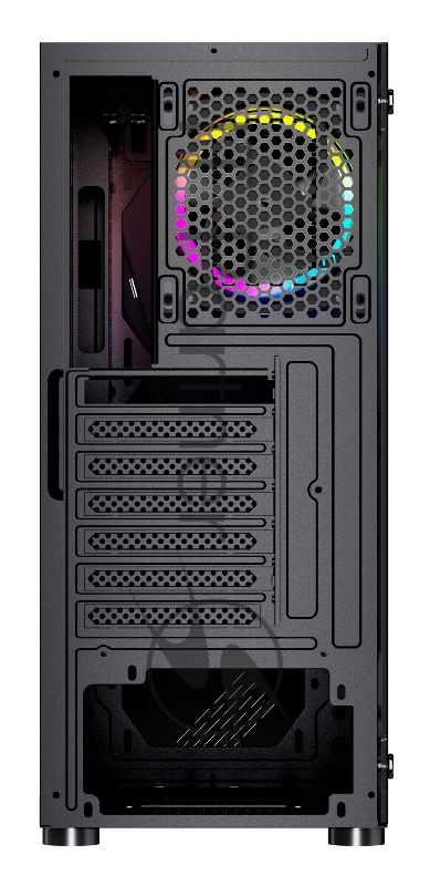 Корпус GMNG GG-CC100 черный без БП ATX 5x120mm 2xUSB2.0 1xUSB3.0 audio bott PSU