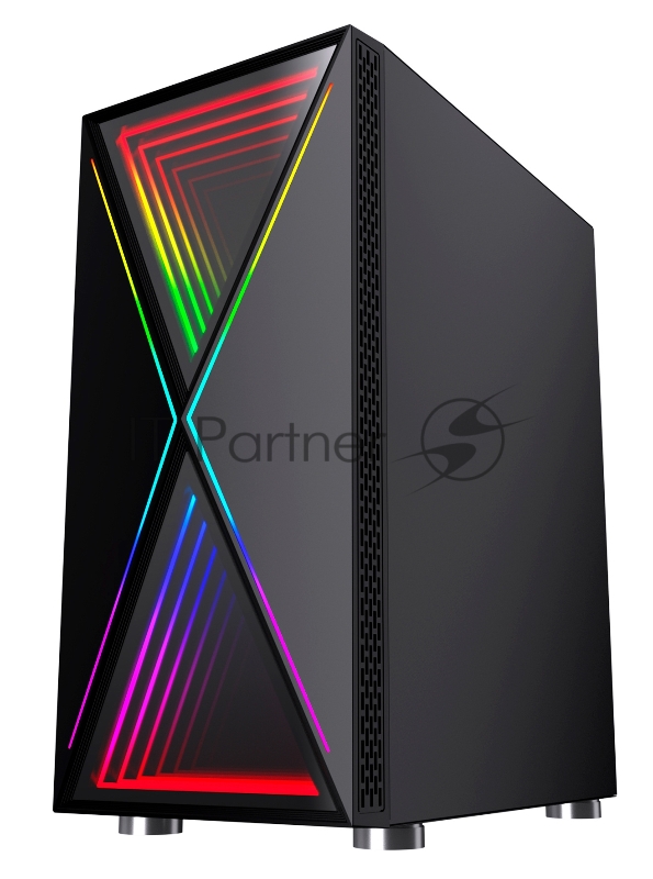 Корпус GMNG GG-CC110 черный без БП ATX 5x120mm 2x140mm 2xUSB2.0 1xUSB3.0 audio bott PSU