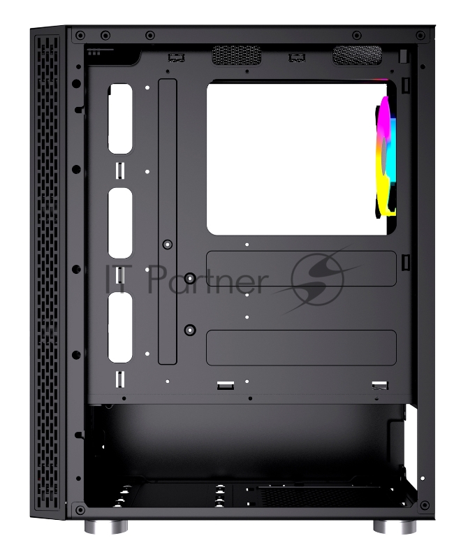 Корпус GMNG GG-CC110 черный без БП ATX 5x120mm 2x140mm 2xUSB2.0 1xUSB3.0 audio bott PSU