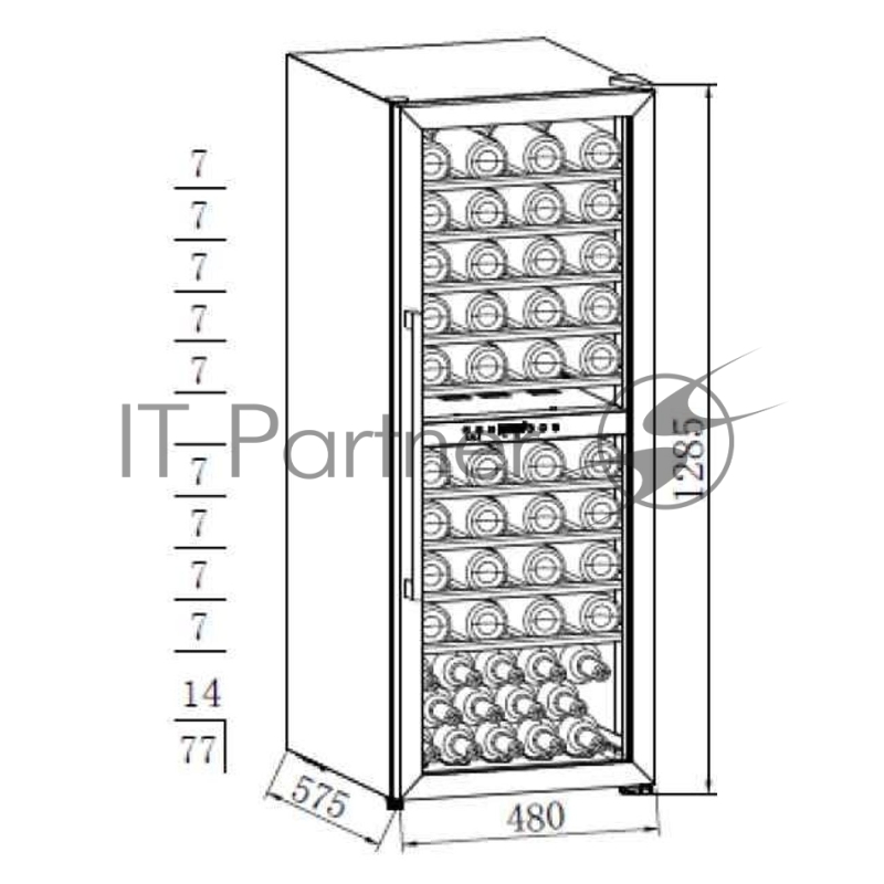 Винный холодильник Weissgauff WWC-77 DB DualZone