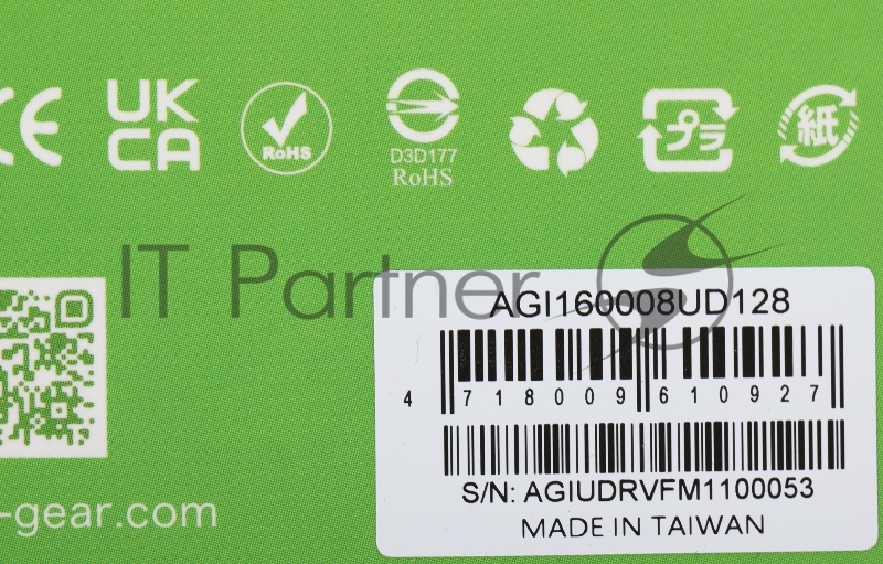 Память DDR3 8Gb 1600MHz AGi AGI160008UD128 UD128 RTL PC4-12800 DIMM 240-pin 1.35В Ret