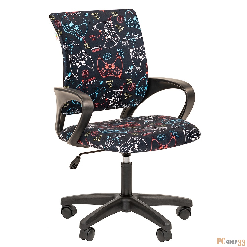 Кресло Chairman Kids 103 Россия ткань GAME LT (чер) (7122086)