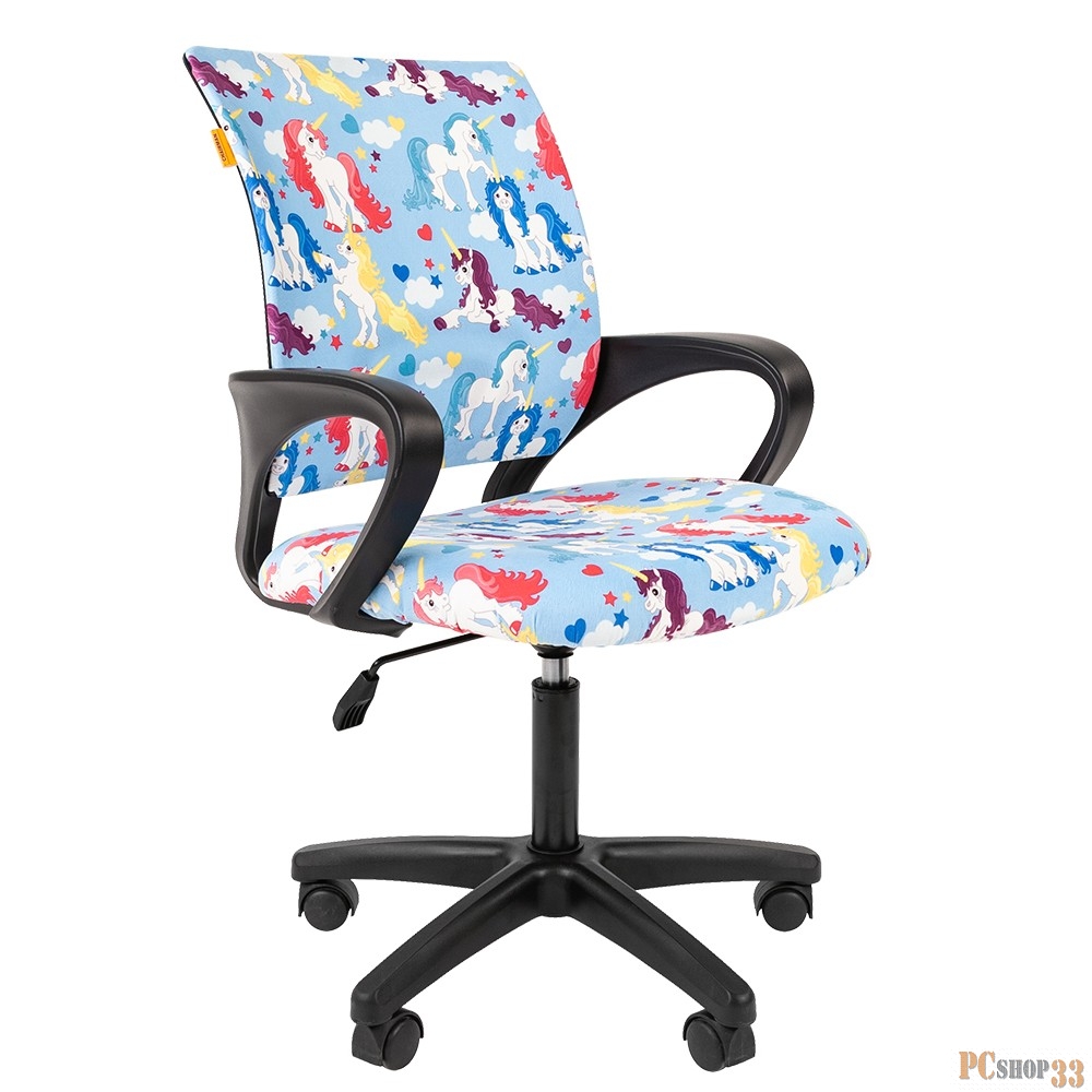 Кресло Chairman Kids 103 Россия ткань единороги LT (чер) (7122087)