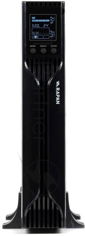 Источник бесперебойного питания ИБП Бастион RAPAN-UPS 3000 RACK+4x9Ah (2100 Вт, Line-interactive, встроенные АКБ 6 шт.x 9Ah) {8960}
