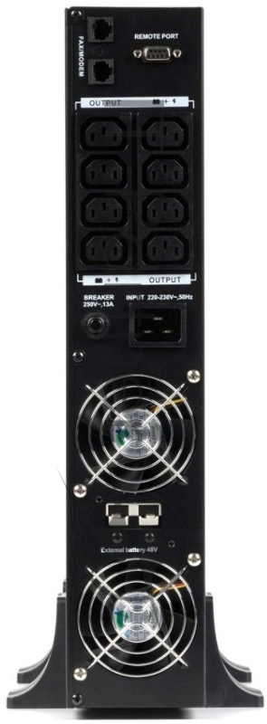 Источник бесперебойного питания ИБП Бастион RAPAN-UPS 3000 RACK+4x9Ah (2100 Вт, Line-interactive, встроенные АКБ 6 шт.x 9Ah) {8960}