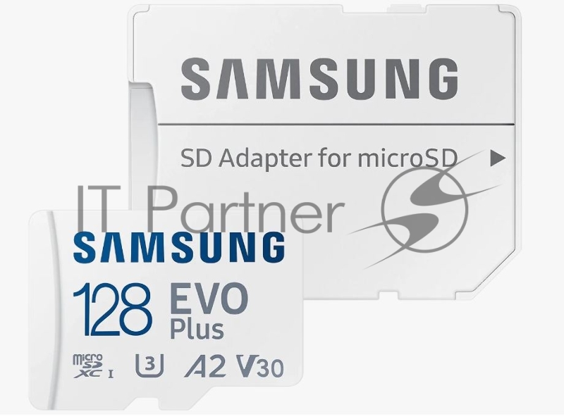 Флеш карта microSDXC 128GB Samsung EVO Plus Memory Card Samsung MB-MC128KA UHS-I U1 Class 10, Adapter, 130 MB/s, 10000 циклов, - 25°C to 85°C, RTL