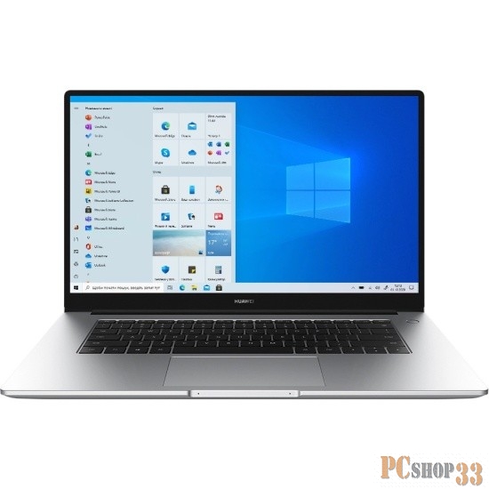 Ноутбук Huawei MateBook D 15 BOD-WDI9 Core i3 1115G4 8Gb SSD256Gb Intel UHD Graphics 15.6 IPS FHD (1920x1080) Windows 11 Home silver WiFi BT Cam (53013PLW)