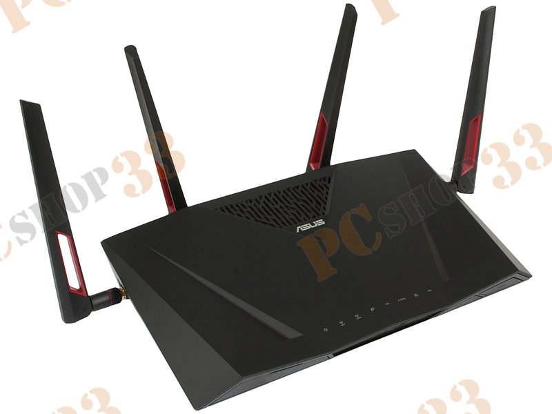 Модем DSL ASUS DSL-AC88U VDSL2/ADSL2/2+ + маршрутизатор 4 порта 1Гбит/сек. + точка доступа WiFi 2.1Гбит/сек. (LAN, WiFi)