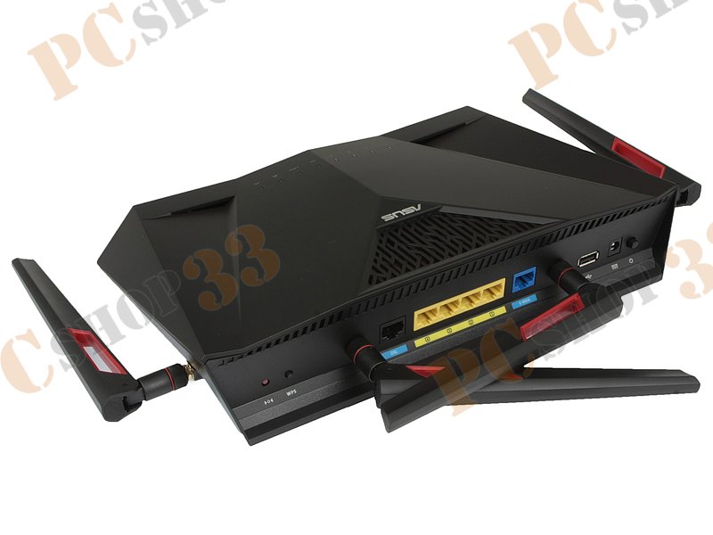 Модем DSL ASUS DSL-AC88U VDSL2/ADSL2/2+ + маршрутизатор 4 порта 1Гбит/сек. + точка доступа WiFi 2.1Гбит/сек. (LAN, WiFi)