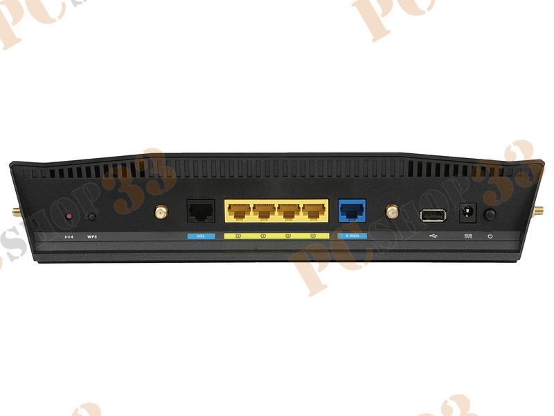 Модем DSL ASUS DSL-AC88U VDSL2/ADSL2/2+ + маршрутизатор 4 порта 1Гбит/сек. + точка доступа WiFi 2.1Гбит/сек. (LAN, WiFi)