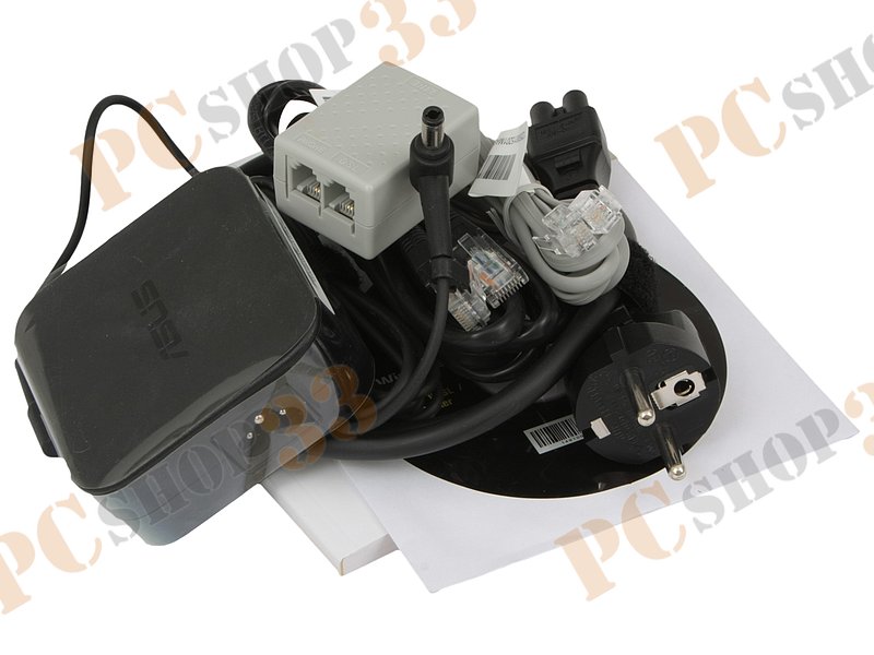 Модем DSL ASUS DSL-AC88U VDSL2/ADSL2/2+ + маршрутизатор 4 порта 1Гбит/сек. + точка доступа WiFi 2.1Гбит/сек. (LAN, WiFi)