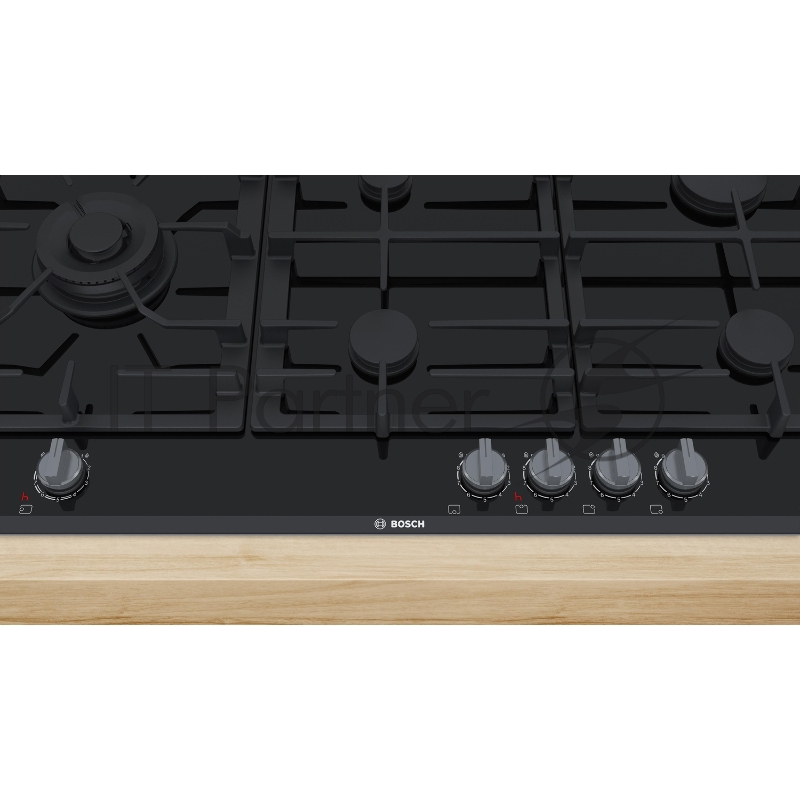 Газовая варочная поверхность Bosch PRS9A6D70M черный