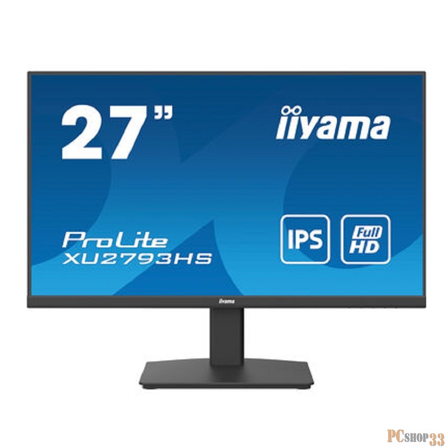 Монитор Iiyama 27 ProLite XU2793HS-B5 черный IPS LED 16:9 HDMI M/M матовая 300cd 178гр/178гр 1920x1080 75Hz FreeSync DP FHD 4.6кг