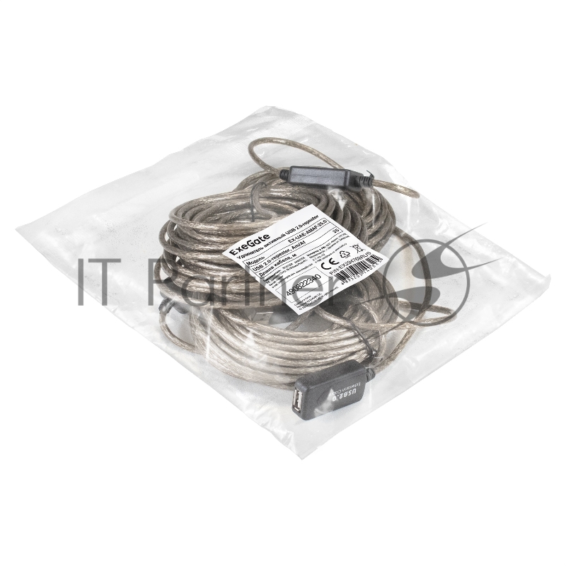 Удлинитель активный USB2.0-repeater ExeGate EX-UAE-AMAF-25.0 (Am/Af, 25м)